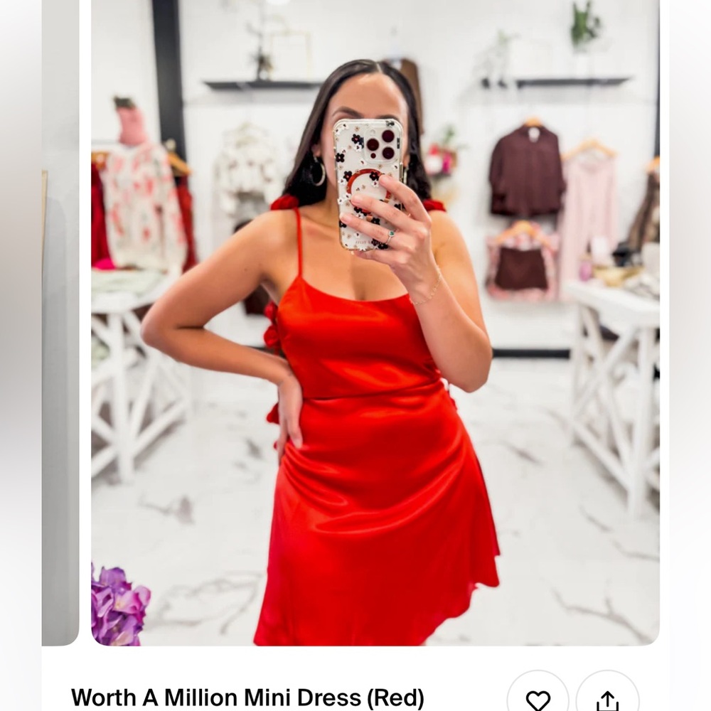 Worth A Million Mini Dress - Red XS